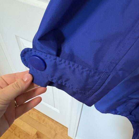 Women's L.L. Bean Rain Windbreaker Jacket Plus Size 1X Royal Blue LL Bean - Picture 5 of 15